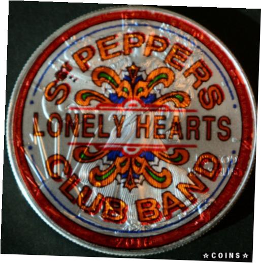 【極美品/品質保証書付】 アンティークコイン コイン 金貨 銀貨 [送料無料] Beatles Sgt. Peppers - American Silver Eagle 1oz. .999 Silver Dollar Coin