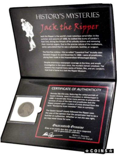 【極美品/品質保証書付】 アンティークコイン コイン 金貨 銀貨 送料無料 History 039 s Mysteries:Jack the Ripper Coin of Whitechapel Area Album Certificate