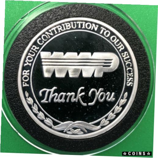 楽天金銀プラチナ　ワールドリソース【極美品/品質保証書付】 アンティークコイン コイン 金貨 銀貨 [送料無料] WWP Washington Water Power Proof Coin 1 Troy Oz .999 Fine Silver Round Medal USA