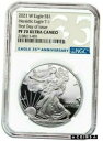 2021 W シルバー アメリカン イーグル S$1 紋章タイプ 1 NGC PF70 FDI UC 35 周年2021 W SILVER AMERICAN EAGLE S$1 HERALDIC TYPE 1 NGC PF70 FDI UC 35TH ANNIV.(3)