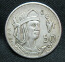 1950-1951 メキシコ .300 シルバー 50 センタボス クアウテモック ランダムピック年コイン1950-1951 Mexico .300 Silve...