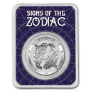Tokelau 黄道帯シリーズ 魚座 1 オンス シルバー プレセール ラウンド BU コイン TEP ホルダーにTokelau Zodiac Series P...