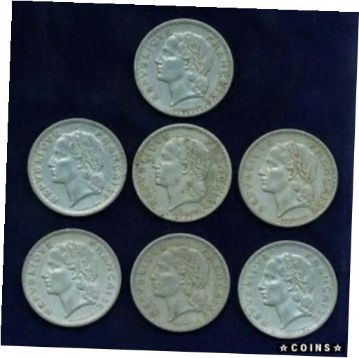 ڶ/ʼݾڽա ƥ    [̵] FRANCE REPUBLIC 5 FRANCS COINS: 1946-B,1947-B,1949-B,..