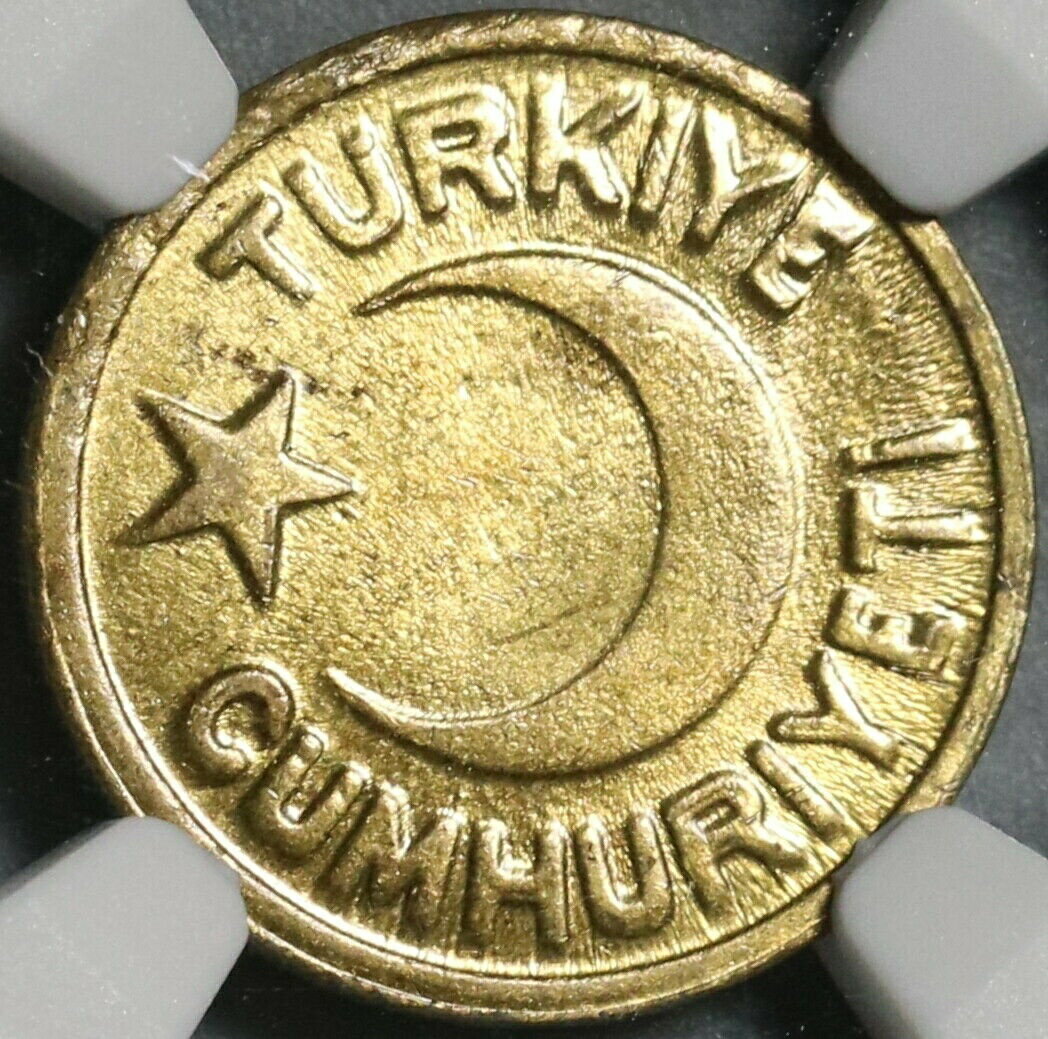 ڶ/ʼݾڽա ƥ    [̵] 1942 NGC MS 64 Turkey 10 Para Mint State Star Crescent Coin POP 1/2 (21040401D)