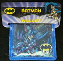 新品 DC バットマン ブルー キッズ 二つ折り財布New DC Batman Blue Kids Bifold Wallet