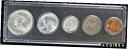 【極美品/品質保証書付】 アンティークコイン コイン 金貨 銀貨 [送料無料] 1964 Philadelphia U.S. Mint Set. in Snaplock 5 Coins 90% Silver