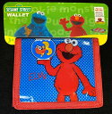 新品セサミストリート エルモ ブルー 二つ折り財布New Sesame Street Elmo Blue Bifold Wallet