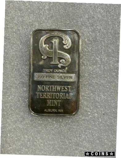  アンティークコイン コイン 金貨 銀貨  ~Rare Vintage Northwest Territorial Mint 1 oz .999 Fine Silver Bar