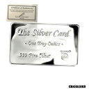 1 オンス パイロメット - シルバー カード - 999+ ファイン シルバー - 財布に収まる - COA 付き1 oz Pyromet - The Sil...