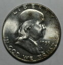 1955 バグズ フランクリン ハーフダラー BU MS ZC1821955 Bugs Franklin Half Dollar BU MS ZC182