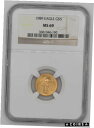 1989 AMERICAN GOLD EAGLE G$5 NGC CERTIFIED MS 69 MINT UNC 1/10TH OZ GOLD (190)※関税は当ショップ負担（お客様負担無し）※全国送料無料・海外輸送無料※商品の状態は画像をご確認下さい（極美品・目立った汚れ無し）※輸入品の為英語表記となります※その他ご不明点はお気軽にお問合せ下さい！Country/Region of Manufacture: United StatesPrecious Metal Content per Unit: 1/10 ozCertification Number: 3681046-190Grade: MS 69Coin: American EagleYear: 1989Certification: NGCComposition: Gold[ご購入前に必ずお読み下さい]親切丁寧に、商品到着までサポート対応させていただきます。■パソコンの画像・画質により色や素材感が、実際の商品と多少異なる場合がございますので予めご了承くださいませ。■お客様のご都合（程度の解釈相違を含む）による商品のご購入後のキャンセル返品は、原則としてお受け致しておりません。未払いのまま2日以上連絡が取れない場合はキャンセルさせて頂きます。その場合、事務局側が自動的に「非常に悪い」の評価を付けてしまいますのでご注意ください。※お支払い頂いた場合は連絡は不要です。※他ショップでも販売しておりますので、稀に在庫がない場合がございます。■不具合での返品は箱などすべてが到着時の状態になるものに限らせていただきます。※当店では不良品はすべて現物確認と不具合の確認を行い対応をさせて頂いております。■お客様のご都合によるご注文確定後の商品のキャンセルにつきましては承っておりません。また、ご入金確認後、またはご決済完了確認後のキャンセルにつきましては、ご注文総額の30％のキャンセル料をご請求させていただきます。■領収書二重発行やトラブル防止のため、領収書発行は行っておりません。事務局側が発行している「支払い明細」が正式な支払い証明となります。支払い明細画面を印刷したものが領収書の代わりになることを各税務署に確認済みです。■年末年始・連休の発送は、業者も休みになる関係でいつもより遅れます。■輸送時の破損の場合は配送業者への報告を行って下さい。報告なしでの対応はできません。■日祝日は定休日とさせていただいております。連絡・発送が出来ませんのであらかじめご了承お願いいたします。■内容は必ずお読みになってからお買い求め下さいますようお願い致します。※在庫状況は常に更新をしておりますが、当社は複数店舗で在庫を共有しているため、ご注文を頂きましても稀に欠品している場合がございます。その際は誠に申し訳ございませんが、その旨をメールまたはお電話にてご連絡させていただきます。ご理解いただけますようお願い申し上げます。親切・丁寧にお取引させていただきますのでよろしくお願いします。 品質保証について 当店の商品の、品質保証についてご紹介いたします。 ▽品質保証書 お買い上げいただく全ての商品に「WORLD RESOURCE品質保証書」をおつけいたします。 これは、WORLD RESOURCEが販売した商品であることを保証するものです。大切に保管してください。 ▽標準保証に関して 当店でご購入頂きました商品は7日以内の標準保証サービスが付属致します。 ※ご購入日につきましては、製品の品質保証書に記載の日付にて確認させていただきます。 ※保証は通常利用時のみの対応となります。 ※ご購入日の確認を致しかねる場合は有償となります。品質保証書は大切に保管して下さい。POINT01　品揃え一番店を目指して 「期待に答えるお店づくりと、時代に合わせたサービスをご提供致します。」 POINT02　多種多様な商品レパートリー 「幅広く、世界の商品をご用意しております。」 POINT03　きっと見つかる！新しい発見 「テレビや雑誌で紹介されたアイテムもいちはやく。」 モットー：丁寧な接客対応 その道数十年のスタッフだからこそできる、“豊富な知識”に基づく商品のご提案。 お探しの商品はお気軽にスタッフにお尋ねください。 「以前は、商品ページあったけど、、、見つからない。」 「初めてアンティークコインの購入をしますが大丈夫ですか？」 「この年代の商品を探していますが、おすすめはありますか？」 「友人にアンティークコインを送りたいけど、おすすめありますか？」 等など、困ったときの質問にも、しっかり対応・お調べ致します。 取寄せ、取り置き等もできますので、商品一覧で見つからなかった商品でも、 スタッフまでお気軽にご相談下さい。 【お問い合わせはお気軽にどうぞ】 suport@world-resource.net