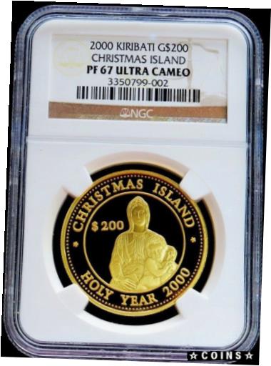 【極美品/品質保証書付】 アンティークコイン 金貨 2000 GOLD 200 MINTED CHRISTMAS MADONNA CHILD NGC PROOF 67 ULTRA CAMEO 送料無料 got-wr-4175-296