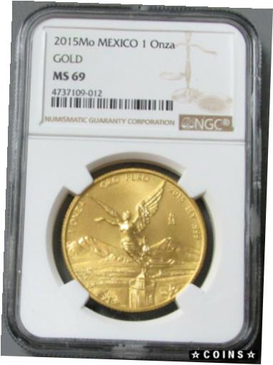 yɔi/iۏ؏tz AeB[NRC  2015 MO GOLD MEXICO 1 ONZA WINGED VICTORY COIN NGC MINT STATE 69 [] #gct-wr-4175-351