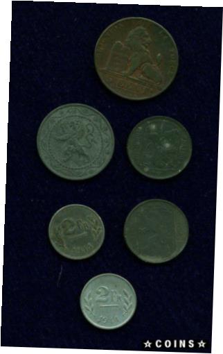 ڶ/ʼݾڽա ƥ    [̵] BELGIUM WARTIME ISSUES WWII 1944 &1945 1 FRANC COINS, 1944 2 FRANCS, WWI 1917..