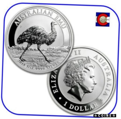 【極美品/品質保証書付】 アンティークコイン コイン 金貨 銀貨 [送料無料] 2018 Australia Emu 1 oz. 0.9999 Silver Coin - 1st coin in Perth Mint series