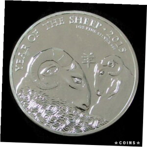2015 シルバー イギリス 1 オンス シルバー 2 ポンド 羊の太陰年 コイン2015 SILVER GREAT BRITAIN 1 OZ SILVER 2 POUNDS LUNAR YEAR OF THE SHEEP COIN
