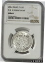 2004 イスラエル シルバー ビビカル バーニング ブッシュ 1 新シェケル コイン NGC MS 682004 SILVER ISRAEL BIBICAL THE BURNING BUSH 1 NEW SHEQEL COIN NGC MS 68