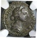 147 ファウスティナ NGC Ch AU ファウスティナ Jr ローマ帝国 デナリウス ジュノー 血統書 19040602C147 Faustina NGC Ch AU Faustina Jr Roman Empire Denarius Juno Pedigree 19040602C