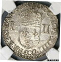 【極美品/品質保証書付】 アンティークコイン コイン 金貨 銀貨 [送料無料] 1644-AR NGC VF 30 Louis XIIII France 1/4 Ecu Arras Rat Coin POP 1/0 (18110401C)