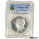 【極美品/品質保証書付】 アンティークコイン 銀貨 1886 US Morgan Silver Dollar Proof 1 - PCGS PR65 CAM Jack Lee Sunset Hill Plus 送料無料 sot-wr-4211-76