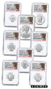 【極美品/品質保証書付】 アンティークコイン コイン 金貨 銀貨 [送料無料] 8 Coin Set 2020 S US Limited Edition Silver Proof NGC PF70 UC FR Trolley Label