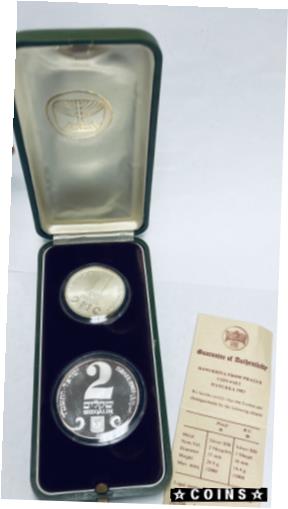 ڶ/ʼݾڽա ƥ    [̵] 1983 Israel Hanukkah From Prague 2 Coin Set Coins of Israel