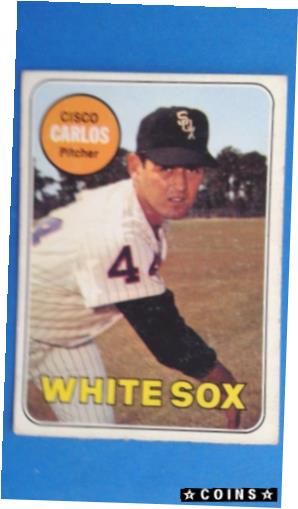 【極美品/品質保証書付】 アンティークコイン コイン 金貨 銀貨 [送料無料] 1969 Topps Baseball Card Cisco Carlos White Sox #54 Vintage