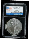 【極美品/品質保証書付】 アンティークコイン コイン 金貨 銀貨 [送料無料] 2014 American Silver Eagle $1 Silver Dollar NGC MS70 Early Releases