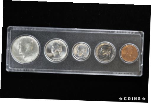 yɔi/iۏ؏tz AeB[NRC RC   [] 1964 Denver U.S. Mint Set. in Snaplock 5 Coins 90% Silver