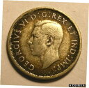 【極美品/品質保証書付】 アンティークコイン コイン 金貨 銀貨 送料無料 CANADA - George VI - WWII Silver 25 Cents - 1942 - Original Toned Surfaces