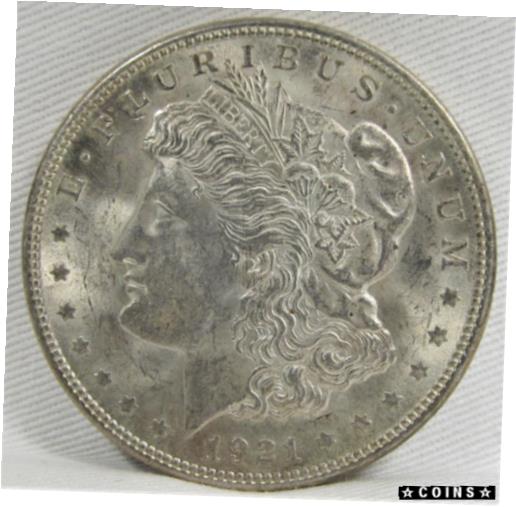 【極美品/品質保証書付】 アンティークコイン コイン 金貨 銀貨 [送料無料] 1921-P TOP-100 Morgan Dollar VAM 41 Pitted Reverse UNC+ Coin AE609