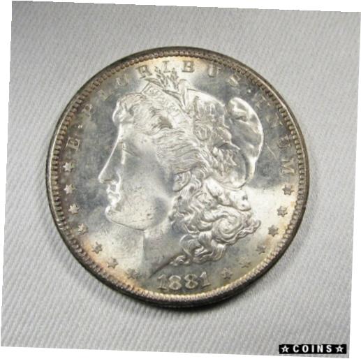 ڶ/ʼݾڽա ƥ    [̵] 1881-S Silver Morgan Dollar GEM+ Uncirculated Coin SAM97