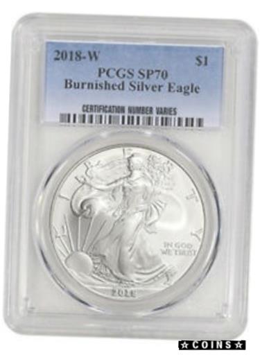 ڶ/ʼݾڽա ƥ    [̵] 2018-W Burnished Silver Eagle PCGS SP70