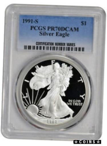 ڶ/ʼݾڽա ƥ    [̵] 1991-S American Silver Eagle Proof - PCGS PR70 DCAM