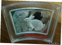 yɔi/iۏ؏tz AeB[NRC RC   [] 2011 1oz lunar animal fan shape silver rabbit coin with COA and box