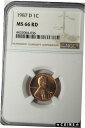 yɔi/iۏ؏tz AeB[NRC RC   [] 1987-D LINCOLN CENT NGC MS66RD