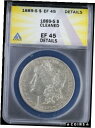 1889-S Morgan Silver Dollar $1 ANACS EF 45 Details※関税は当ショップ負担（お客様負担無し）※全国送料無料・海外輸送無料※商品の状態は画像をご確認下さい（極美品・目立った汚れ無し）※輸入品の為英語表記となります※その他ご不明点はお気軽にお問合せ下さい！Country/Region of Manufacture: United StatesGrade: EF 45 DetailsCoin: MorganYear: 1889Certification: ANACSCirculated/Uncirculated: CirculatedStrike Type: BusinessComposition: SilverMint Location: San FranciscoDenomination: $1[ご購入前に必ずお読み下さい]親切丁寧に、商品到着までサポート対応させていただきます。■パソコンの画像・画質により色や素材感が、実際の商品と多少異なる場合がございますので予めご了承くださいませ。■お客様のご都合（程度の解釈相違を含む）による商品のご購入後のキャンセル返品は、原則としてお受け致しておりません。未払いのまま2日以上連絡が取れない場合はキャンセルさせて頂きます。その場合、事務局側が自動的に「非常に悪い」の評価を付けてしまいますのでご注意ください。※お支払い頂いた場合は連絡は不要です。※他ショップでも販売しておりますので、稀に在庫がない場合がございます。■不具合での返品は箱などすべてが到着時の状態になるものに限らせていただきます。※当店では不良品はすべて現物確認と不具合の確認を行い対応をさせて頂いております。■お客様のご都合によるご注文確定後の商品のキャンセルにつきましては承っておりません。また、ご入金確認後、またはご決済完了確認後のキャンセルにつきましては、ご注文総額の30％のキャンセル料をご請求させていただきます。■領収書二重発行やトラブル防止のため、領収書発行は行っておりません。事務局側が発行している「支払い明細」が正式な支払い証明となります。支払い明細画面を印刷したものが領収書の代わりになることを各税務署に確認済みです。■年末年始・連休の発送は、業者も休みになる関係でいつもより遅れます。■輸送時の破損の場合は配送業者への報告を行って下さい。報告なしでの対応はできません。■日祝日は定休日とさせていただいております。連絡・発送が出来ませんのであらかじめご了承お願いいたします。■内容は必ずお読みになってからお買い求め下さいますようお願い致します。※在庫状況は常に更新をしておりますが、当社は複数店舗で在庫を共有しているため、ご注文を頂きましても稀に欠品している場合がございます。その際は誠に申し訳ございませんが、その旨をメールまたはお電話にてご連絡させていただきます。ご理解いただけますようお願い申し上げます。親切・丁寧にお取引させていただきますのでよろしくお願いします。 品質保証について 当店の商品の、品質保証についてご紹介いたします。 ▽品質保証書 お買い上げいただく全ての商品に「WORLD RESOURCE品質保証書」をおつけいたします。 これは、WORLD RESOURCEが販売した商品であることを保証するものです。大切に保管してください。 ▽標準保証に関して 当店でご購入頂きました商品は7日以内の標準保証サービスが付属致します。 ※ご購入日につきましては、製品の品質保証書に記載の日付にて確認させていただきます。 ※保証は通常利用時のみの対応となります。 ※ご購入日の確認を致しかねる場合は有償となります。品質保証書は大切に保管して下さい。POINT01　品揃え一番店を目指して 「期待に答えるお店づくりと、時代に合わせたサービスをご提供致します。」 POINT02　多種多様な商品レパートリー 「幅広く、世界の商品をご用意しております。」 POINT03　きっと見つかる！新しい発見 「テレビや雑誌で紹介されたアイテムもいちはやく。」 モットー：丁寧な接客対応 その道数十年のスタッフだからこそできる、“豊富な知識”に基づく商品のご提案。 お探しの商品はお気軽にスタッフにお尋ねください。 「以前は、商品ページあったけど、、、見つからない。」 「初めてアンティークコインの購入をしますが大丈夫ですか？」 「この年代の商品を探していますが、おすすめはありますか？」 「友人にアンティークコインを送りたいけど、おすすめありますか？」 等など、困ったときの質問にも、しっかり対応・お調べ致します。 取寄せ、取り置き等もできますので、商品一覧で見つからなかった商品でも、 スタッフまでお気軽にご相談下さい。 【お問い合わせはお気軽にどうぞ】 suport@world-resource.net