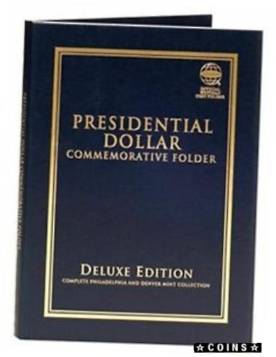 yɔi/iۏ؏tz AeB[NRC RC   [] Whitman Presidential Dollar Commemorative Coin Folder - Deluxe P&D Folder