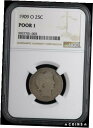 yɔi/iۏ؏tz AeB[NRC RC   [] 1909 O Barber Quarter 25c NGC Poor 1 | P1