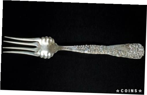 【極美品/品質保証書付】 アンティークコイン コイン 金貨 銀貨 送料無料 Tiffany and Co. Large Sterling Silver Grapevine Serving Fork