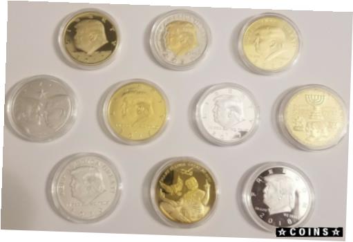 ڶ/ʼݾڽա ƥ    [̵] Trump Change Donald Trump presidential coin collection 10 coins USA MAGA