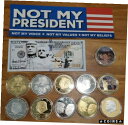 【極美品/品質保証書付】 アンティークコイン コイン 金貨 銀貨 送料無料 11 Different Donald Trump Coins, trump bill, sticker, lot 5 of 6