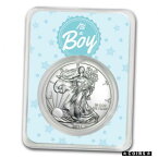 【極美品/品質保証書付】 アンティークコイン コイン 金貨 銀貨 [送料無料] 2021 1 oz Silver American Eagle - It's A Boy Stars - SKU#226712