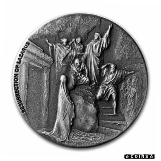  アンティークコイン コイン 金貨 銀貨  2020 2 oz Silver Coin - Biblical Series (Resurrection of Lazarus) - SKU#205888