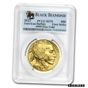 【極美品/品質保証書付】 アンティークコイン 金貨 2021 1 oz Gold Buffalo MS-70 PCGS (FS, Black Diamond) - SKU#225365 [送料無料] #got-wr-4360-1163