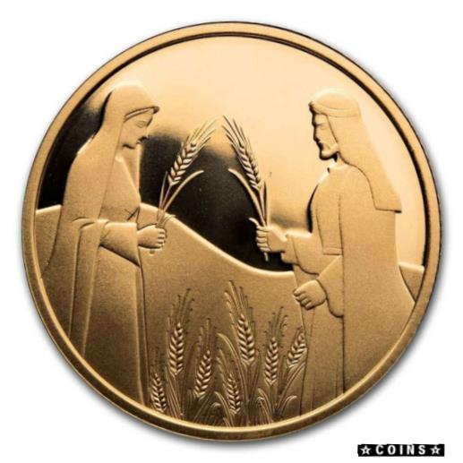 【極美品/品質保証書付】 アンティークコイン コイン 金貨 銀貨 [送料無料] 2020 Israel 1/2 oz Gold 10 NIS Ruth in Boaz's Field Proof - SKU#231087