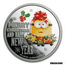  アンティークコイン コイン 金貨 銀貨  2019 Niue 1 oz Silver $2 Despicable Me: Christmas Minion Proof - SKU#201452