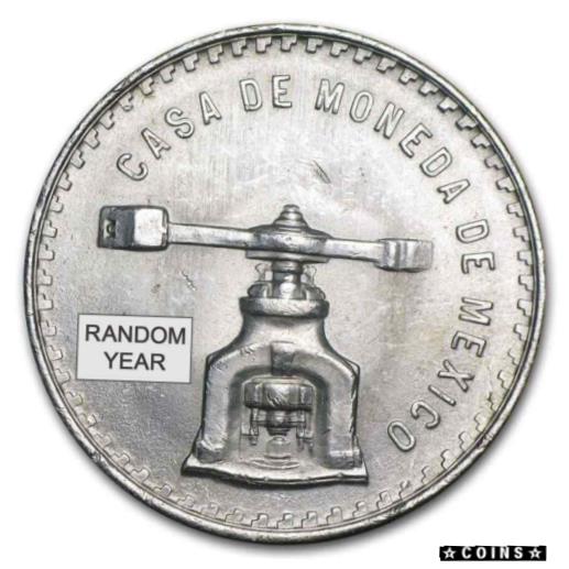 【極美品/品質保証書付】 アンティークコイン コイン 金貨 銀貨 [送料無料] Mexico 1 oz Silver Onza Balance Scale AU/BU (Random Yea..