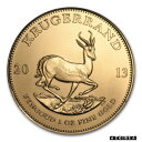 【極美品/品質保証書付】 アンティークコイン コイン 金貨 銀貨 送料無料 2013 South Africa 1 oz Gold Krugerrand - SKU 71267