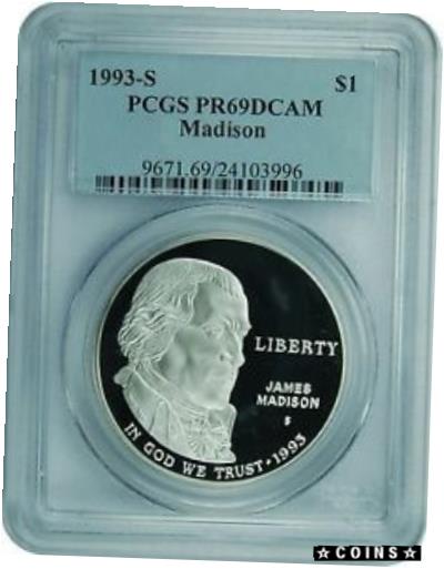 ڶ/ʼݾڽա ƥ    [̵] 1993-S PCGS PR69DCAM Madison Dollar (Classic Label)